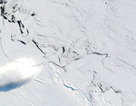 MODIS reflectance image of iceberg C-19