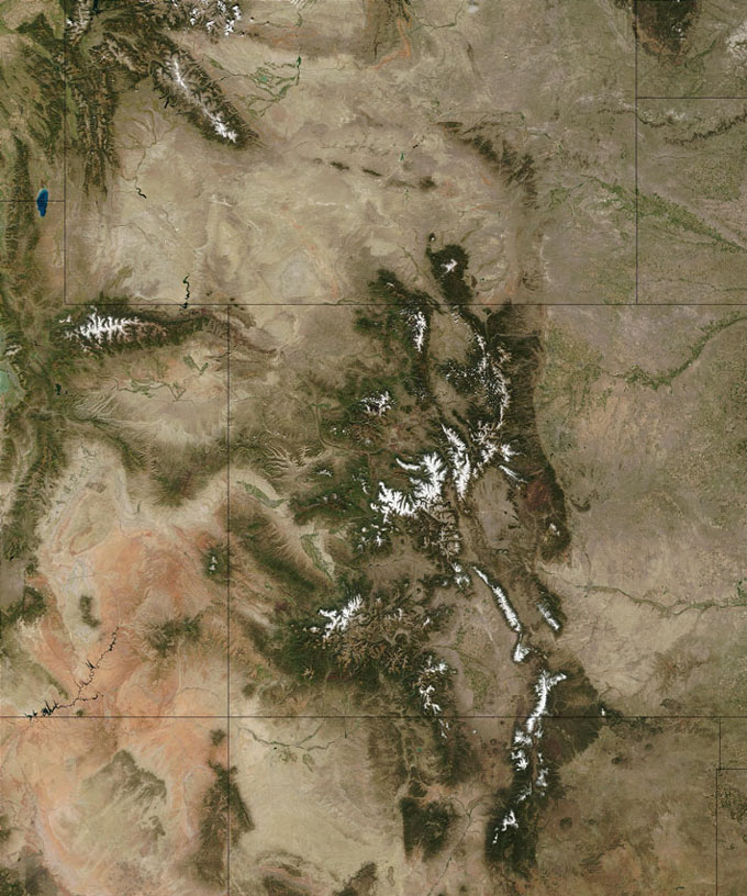 MODIS image of Colorado