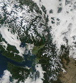 MODIS reflectance image of British Columbia