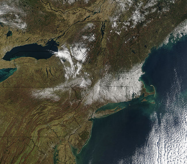 MODIS image of New England