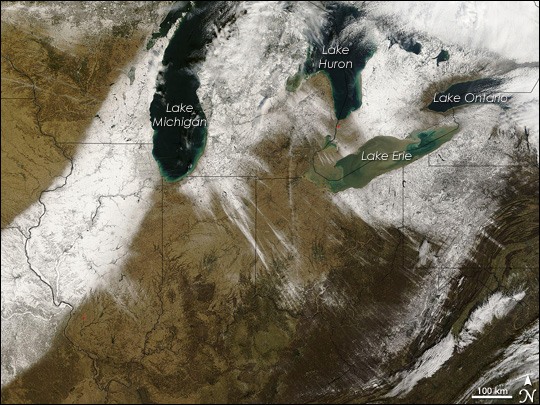 MODIS images of the Midwest U.S.