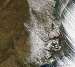 MODIS reflectance image of the Eastern US