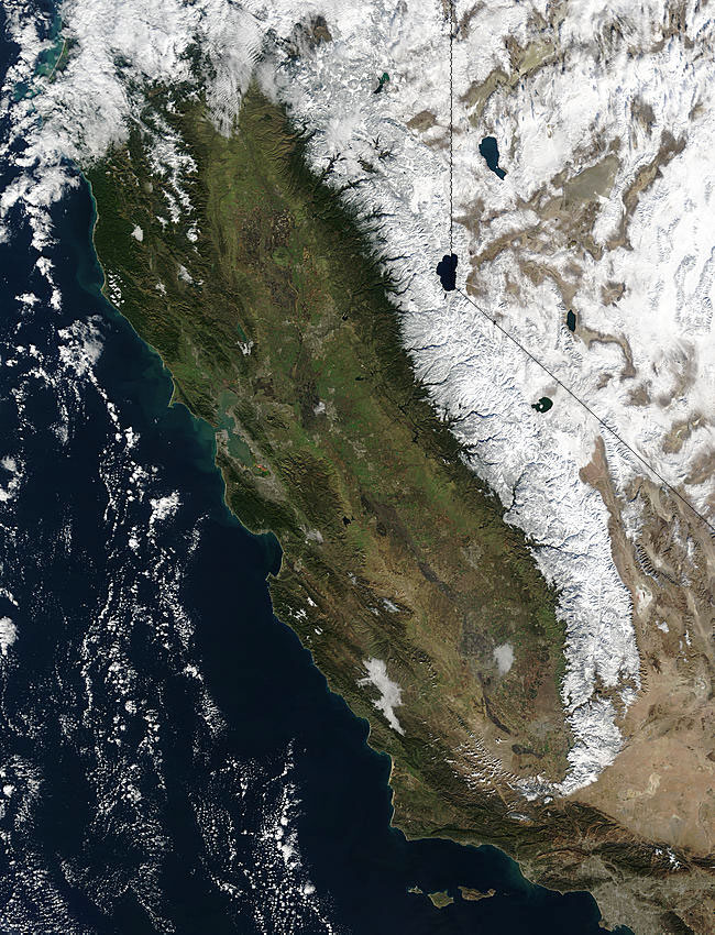 MODIS image of the Western US