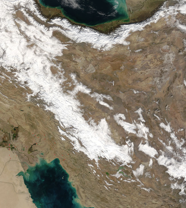 MODIS image of Iran
