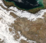 MODIS reflectance image of Iran