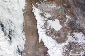 Rare Snow in Atacama Desert, Chile 07/13/11